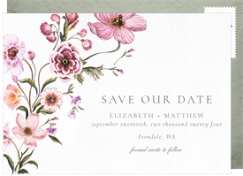 'Fairytale Blossoms' Wedding Save the Date