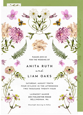 'A Garden Affair' Wedding Invitation