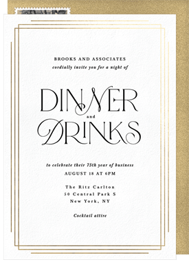 'Formality' Dinner Invitation