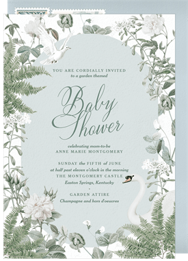 'Garden Dreams' Baby Shower Invitation