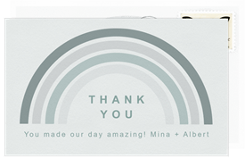 'Ombre Sunset' Wedding Thank You Note