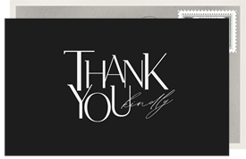 'Lettered Minimalism' Gala Thank You Note