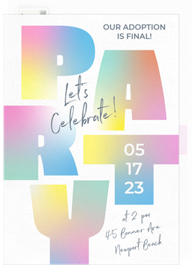 'Big Party' Party Invitation