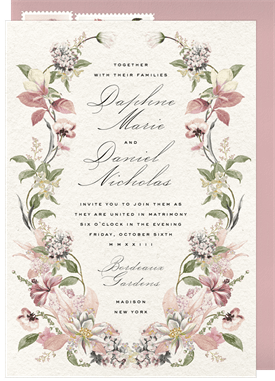 'Forever Florals' Wedding Invitation