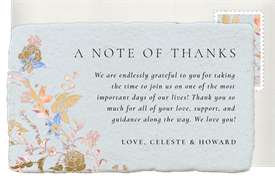 'Endless Love' Wedding Thank You Note