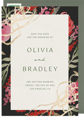 'Fresh Blooms' Wedding Save the Date
