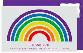 'Fabulous Rainbow' Pride Thank You Note