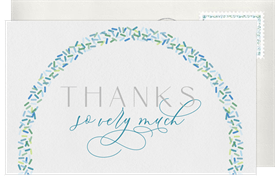 'Sprinkle Arch' Baby Shower Thank You Note