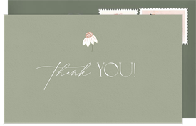 'Springtime Arch' Baby Shower Thank You Note