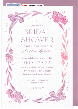 'Awash' Bridal Shower Invitation