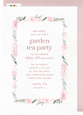 'Daisy Chain' Tea Party Invitation