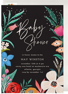 'Flowering Grove' Baby Shower Invitation