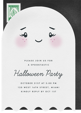 'Little Ghost' Halloween Invitation