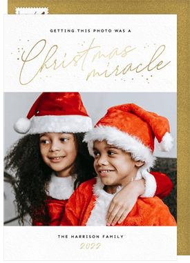 'Christmas Miracle' Holiday Greetings Card