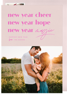 'New Year Magic' New Year's Greeting Card