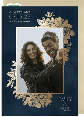 'Luxe Florals' Wedding Save the Date