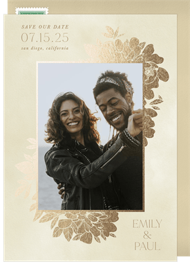 'Luxe Florals' Wedding Save the Date