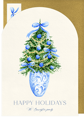 'Chinoise Christmas' Holiday Greetings Card