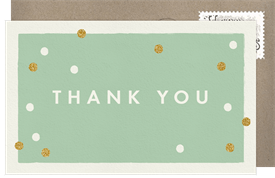 'Wood Block Print' Business Holiday Party Thank You Note