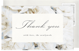 'Bridal Blooms' Wedding Thank You Note