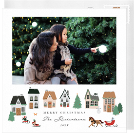 'Winter Village' Christmas Greetings Card