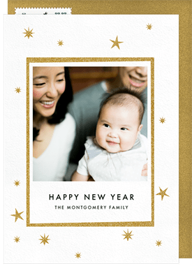 'Sprinkle Stars' New Year's Greeting Card