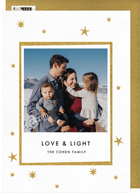 'Sprinkle Stars' Hanukkah Card