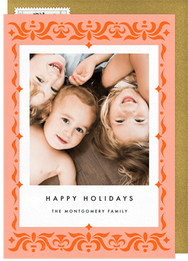 'Frieze Motif' Holiday Greetings Card