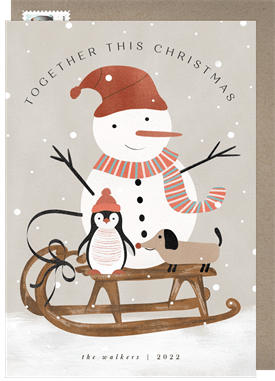 'Frosty Friends' Holiday Greetings Card