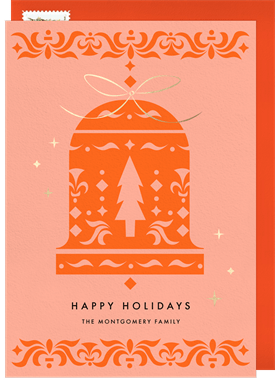 'Festive Bell' Holiday Greetings Card