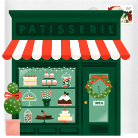 'Christmas Patisserie' Christmas Greetings Card