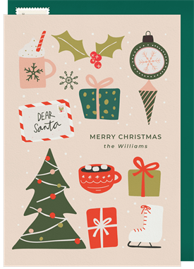 'All Out' Christmas Greetings Card