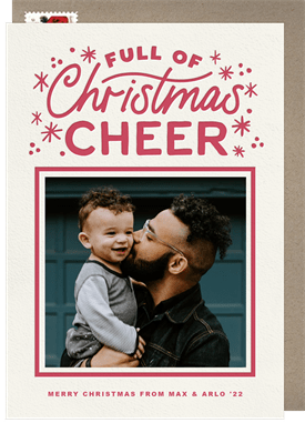 'Full of Cheer' Christmas Greetings Card