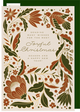 'Joyful Season' Christmas Greetings Card