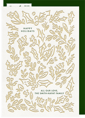 'Rustling Leaves' Holiday Greetings Card