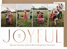 'Joyful Series' Christmas Greetings Card