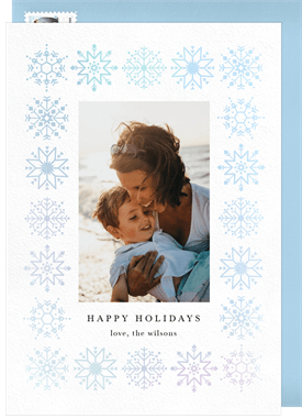 'Bright Flurry' Holiday Greetings Card