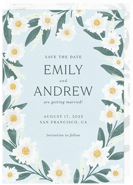 'Garden Shower' Party Save the Date