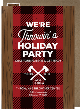 'Holiday Throw Down' Holiday Party Invitation