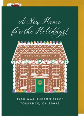 'New Gingerbread Home' Holiday Greetings Card