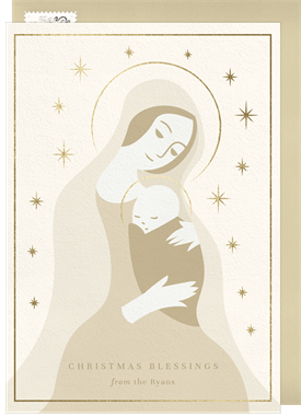 'Blessed Mother' Holiday Greetings Card