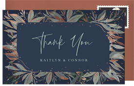 'Just Leaves' Wedding Thank You Note