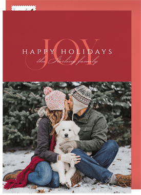 'Simple Joy' Holiday Greetings Card