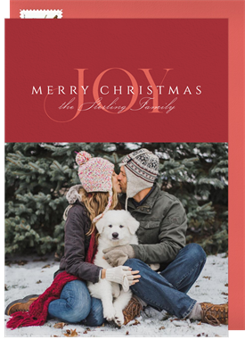 'Simple Joy' Christmas Greetings Card