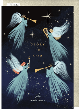 'Glorious Angels' Holiday Greetings Card