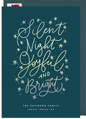 'Joyful and Bright' Holiday Greetings Card