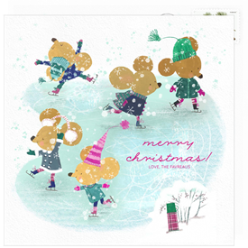 'Festive Mice' Christmas Greetings Card