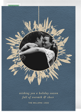 'Glitter Ornament' Holiday Greetings Card