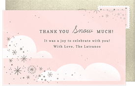 'Baby It's Cold Outside' Baby Shower Thank You Note
