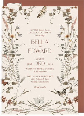 'Bespoke Botany' Party Invitation